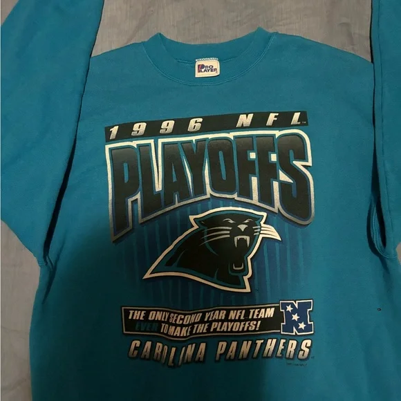 Vintage vintage 1996 made in USA NFL Carolina Panthers crewneck size XL - Picture 4 of 4